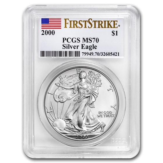 2000 1 oz American Silver Eagle MS-70 PCGS (FirstStrike®)