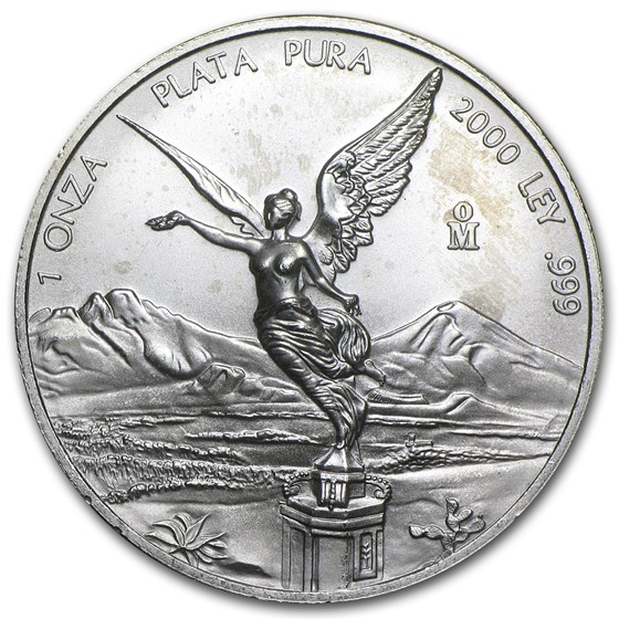 2000 1 oz Silver Mexican Libertad (Abrasions) 2000 1 oz Silver Mexican Libertad (Abrasions)