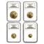 2000 4-Coin American Gold Eagle Set MS-69 NGC