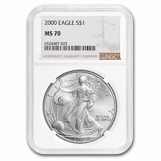 2000 American Silver Eagle MS-70 NGC 2000 American Silver Eagle MS-70 NGC