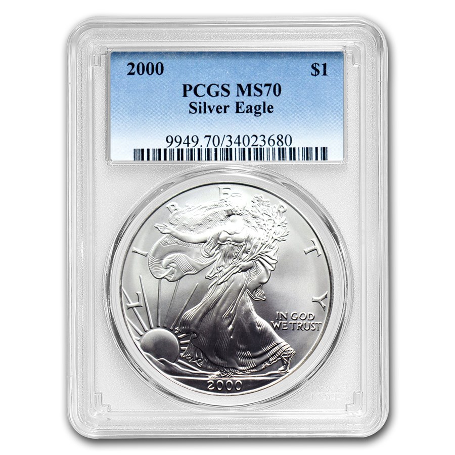 2000 American Silver Eagle MS-70 PCGS
