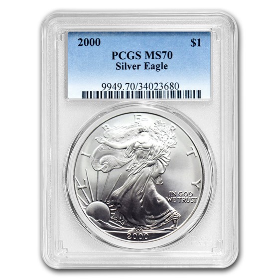 2000 American Silver Eagle MS-70 PCGS 2000 American Silver Eagle MS-70 PCGS