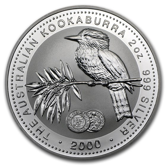 2000 AUS 2 oz Silver Kookaburra BU (Hungarian Ferdinand Privy) 2000 AUS 2 oz Silver Kookaburra BU (Hungarian Ferdinand Privy)