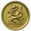 2000 Australia 1/20 oz Gold Lunar Dragon BU (Series I)
