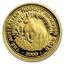 2000 Australia 1/20 oz Proof Gold Nugget