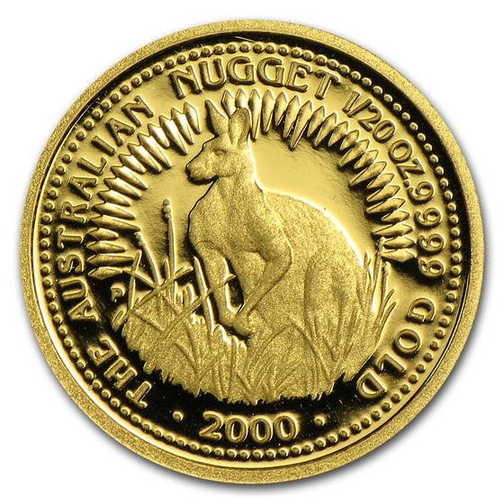 2000 Australia 1/20 oz Proof Gold Nugget 2000 Australia 1/20 oz Proof Gold Nugget