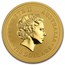 2000 Australia 1 oz Gold Lunar Dragon BU (Series I)
