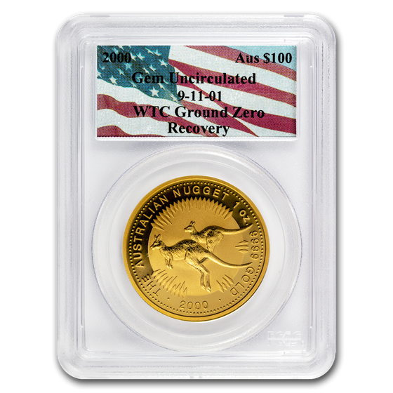 2000 Australia 1 oz Gold Nugget Gem Unc PCGS (WTC Ground Zero) 2000 Australia 1 oz Gold Nugget Gem Unc PCGS (WTC Ground Zero)