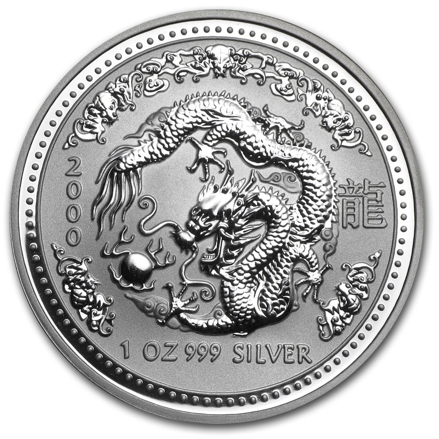 Silver 2000 Buy 1 oz Silver 2000 Year of the Dragon Series 1 | APMEX