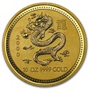 2000 Australia 10 oz Gold Lunar Dragon BU (Series I)
