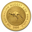 2000 Australia 2 oz Gold Nugget BU