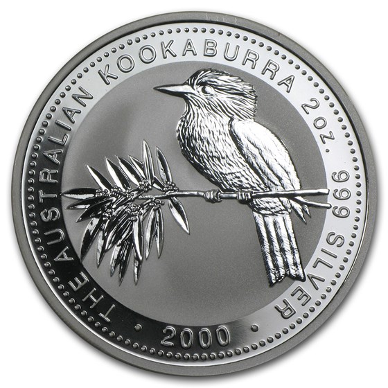 2000 Australia 2 oz Silver Kookaburra BU 2000 Australia 2 oz Silver Kookaburra BU