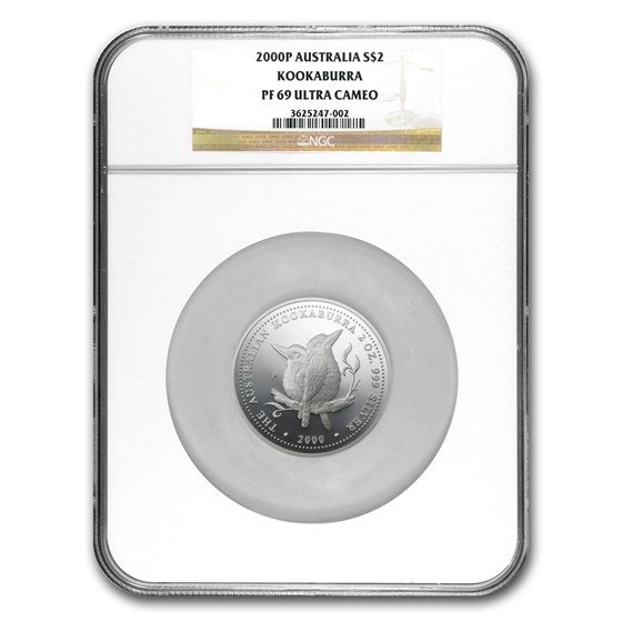 2000 Australia 2 oz Silver Kookaburra PF-69 NGC 2000 Australia 2 oz Silver Kookaburra PF-69 NGC