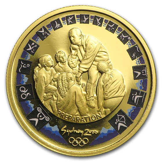 2000 Australia Proof Gold $100 Shot Put 2000 Australia Proof Gold $100 Shot Put