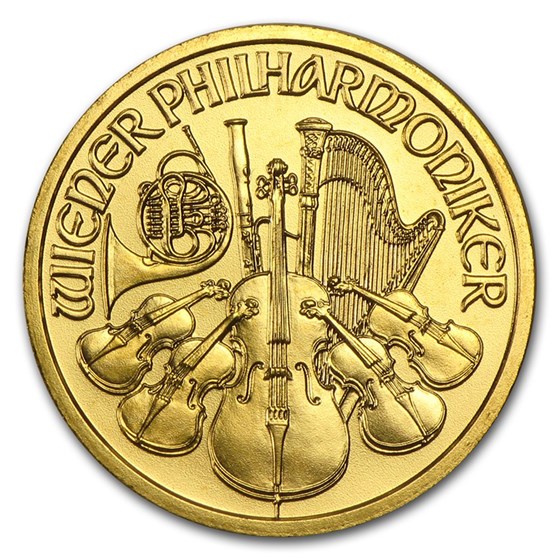 2000 Austria 1/10 oz Gold Philharmonic BU 2000 Austria 1/10 oz Gold Philharmonic BU