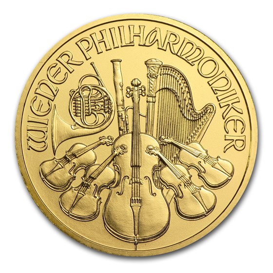 2000 Austria 1/2 oz Gold Philharmonic BU