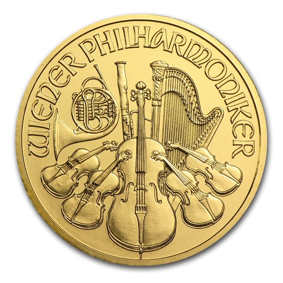 2000 Austria 1/2 oz Gold Philharmonic BU 2000 Austria 1/2 oz Gold Philharmonic BU