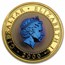 2000 Bi-Metal Gold and Titanium Tuppenny Blue Crown (No COA)