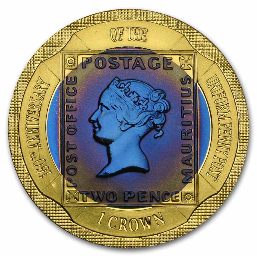 2000 Bi-Metal Gold and Titanium Tuppenny Blue Crown (No COA)
