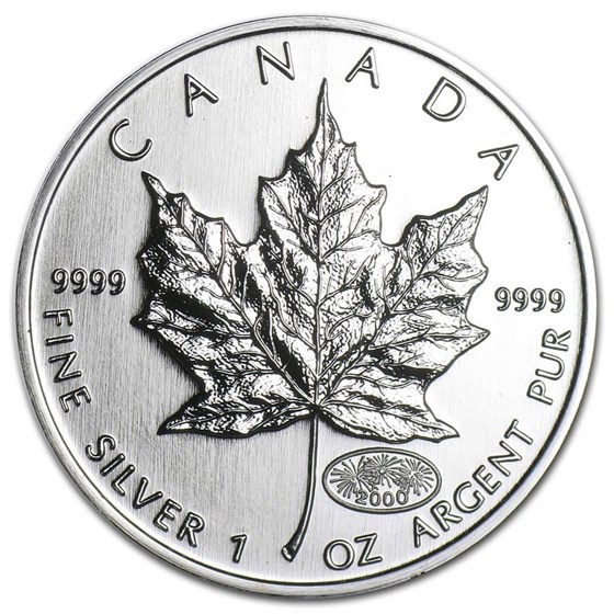 2000 Canada 1 oz Silver Maple Leaf BU