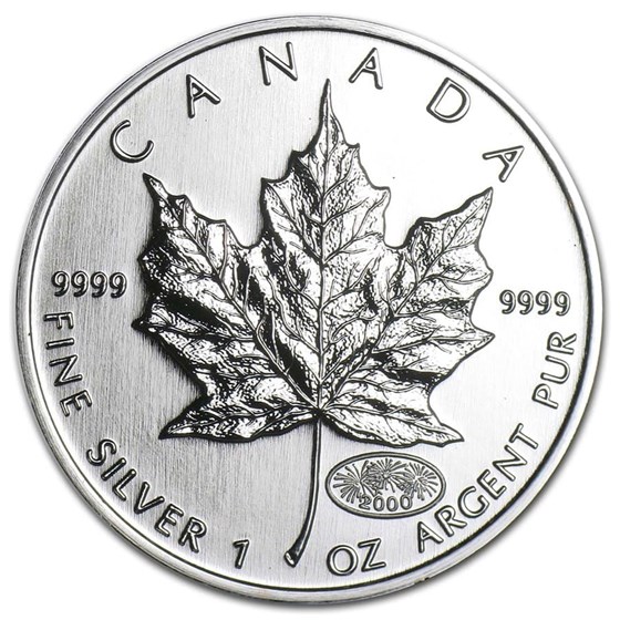 2000 Canada 1 oz Silver Maple Leaf BU 2000 Canada 1 oz Silver Maple Leaf BU