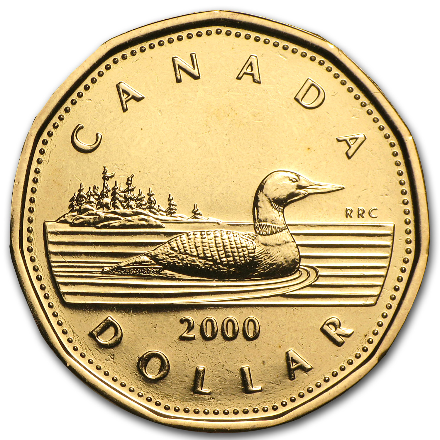 2000 Canada The Loon Dollar Coin and Stamp Set 