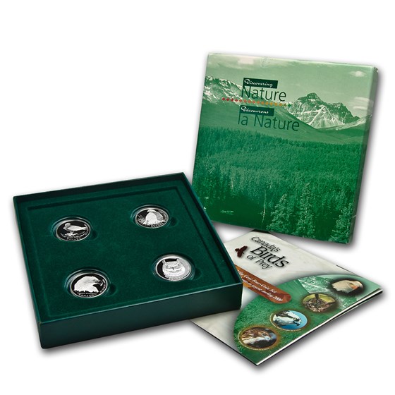 2000 Canada 4-Coin Silver Birds of Prey Half Dollar Proof Set 2000 Canada 4-Coin Silver Birds of Prey Half Dollar Proof Set