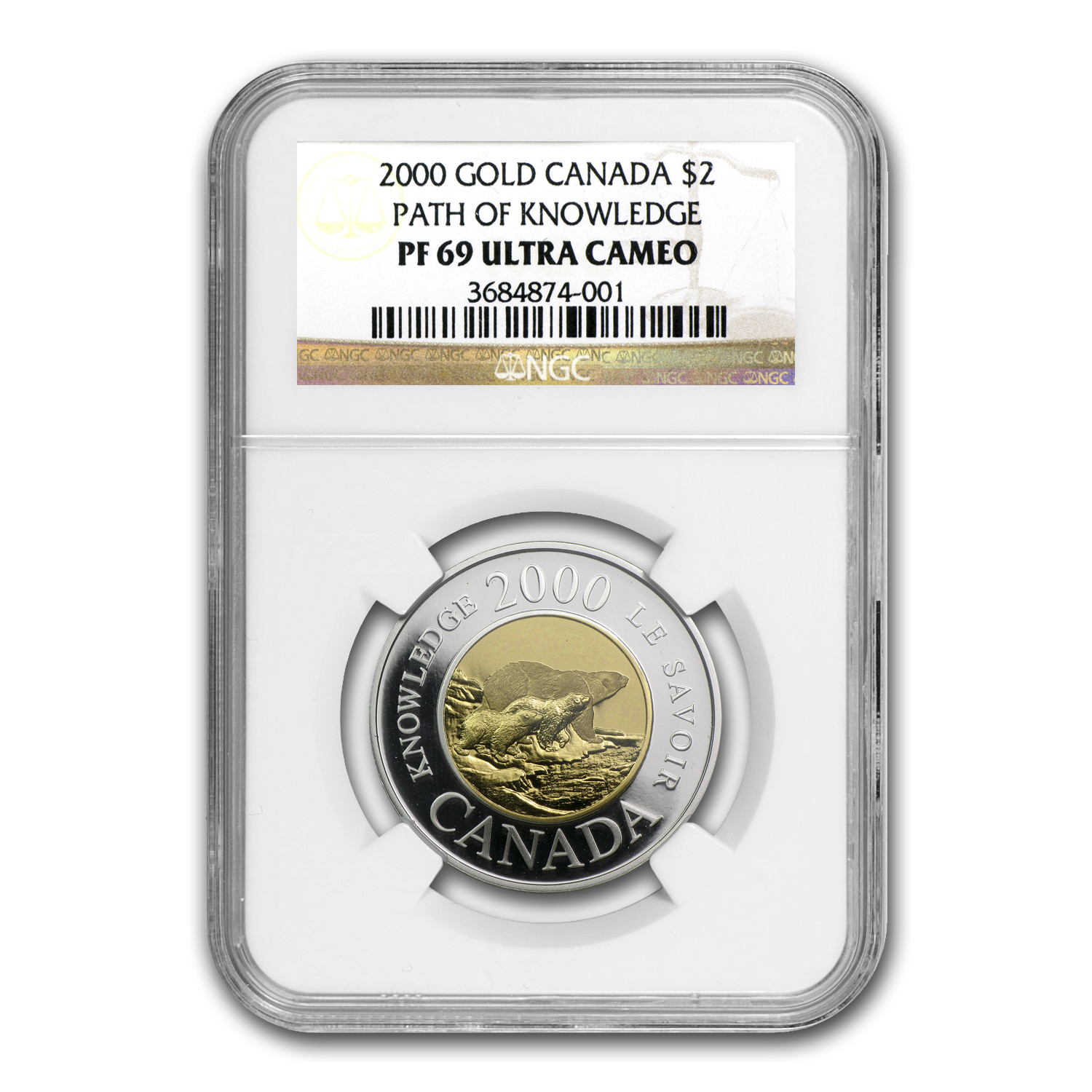 Buy 2000 Canada Bimetal $2 Path of Knowledge PF-69 NGC | APMEX