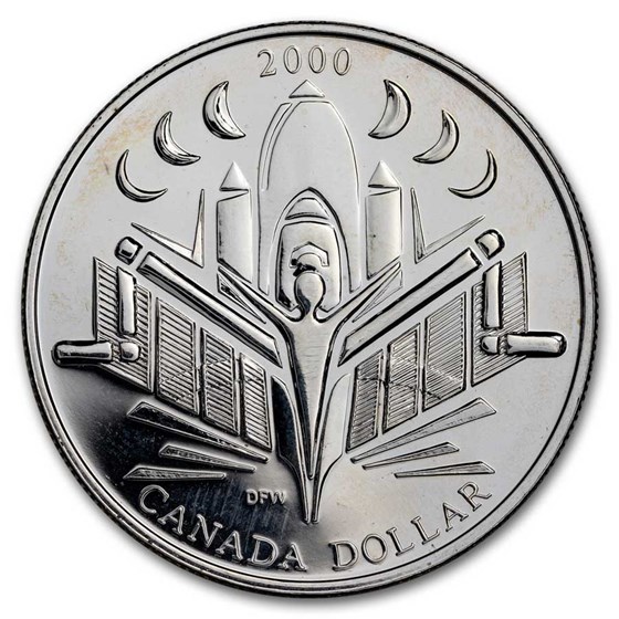 2000 Canada Silver Dollar BU (Space Exploration) 2000 Canada Silver Dollar BU (Space Exploration)