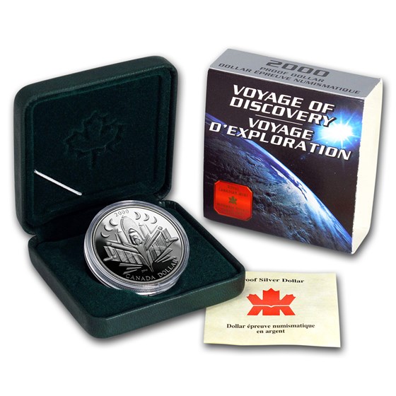 2000 Canada Silver Dollar Proof (Space Exploration w/OGP) 2000 Canada Silver Dollar Proof (Space Exploration w/OGP)