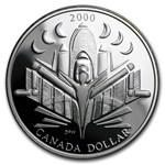 2000 Canada Silver Dollar Proof (Space Exploration w/OGP)