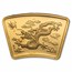 2000 China 1/2 oz Gold Year of the Dragon Fan MS-69 NGC