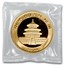 2000 China 1 oz Gold Panda Frosted Ring BU (Sealed)