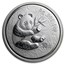 2000 China 1 oz Silver Panda Frosted BU (In Capsule)