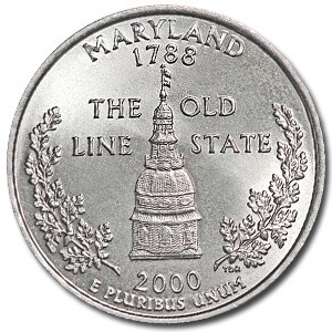 2000-D Maryland State Quarter BU