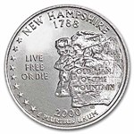 2000-D New Hampshire State Quarter 40-Coin Roll BU (Mint Wrapped)