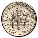 2000-D Roosevelt Dime 50-Coin Roll BU