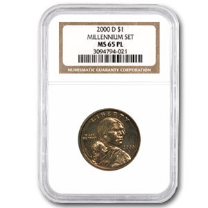 2000-D Sacagawea Millennium Dollar MS-65 NGC PL 2000-D Sacagawea Millennium Dollar MS-65 NGC PL