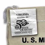 2000-D Virginia Statehood Quarter $25 Sealed Mint Bag BU