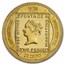 2000 Gibraltar 1/2 oz 1/2 Crown Proof Gold Penny Post