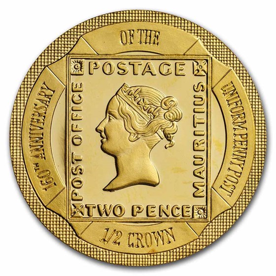 2000 Gibraltar 1/2 oz 1/2 Crown Proof Gold Penny Post 2000 Gibraltar 1/2 oz 1/2 Crown Proof Gold Penny Post