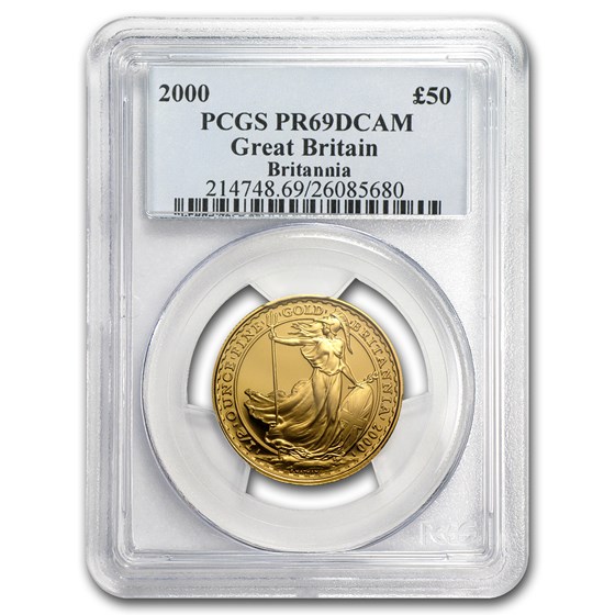 2000 Great Britain 1/2 oz Gold Proof Britannia PR-69 PCGS 2000 Great Britain 1/2 oz Gold Proof Britannia PR-69 PCGS