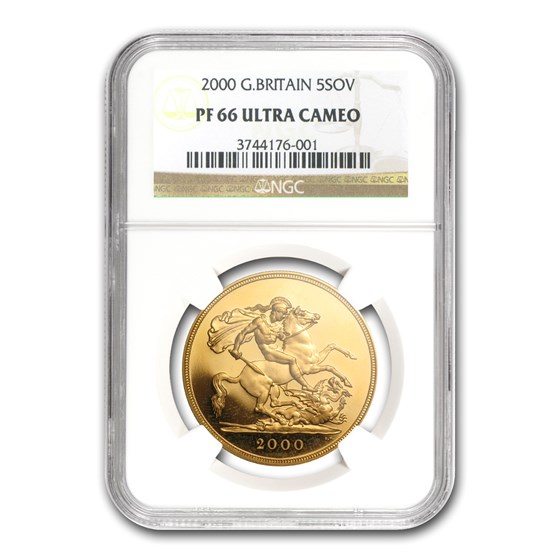 2000 Great Britain Gold £5 Sov PF-66 NGC 2000 Great Britain Gold £5 Sov PF-66 NGC