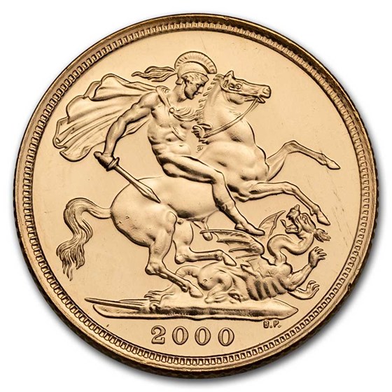 2000 Great Britain Gold Sovereign Elizabeth II BU 2000 Great Britain Gold Sovereign Elizabeth II BU