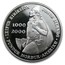 2000 Iceland Silver 1000 Kronur Leif Ericson Proof (no box/COA)