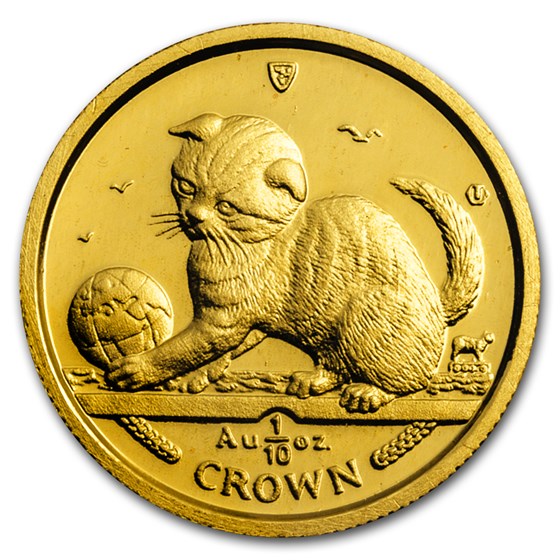 2000 Isle of Man 1/10 oz Gold Scottish Kitten 2000 Isle of Man 1/10 oz Gold Scottish Kitten