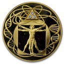 2000 Italy Gold Millennium Medal (.999 Fine)