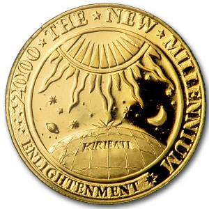 2000 Kiribati $50 Gold Millennium Proof 2000 Kiribati $50 Gold Millennium Proof