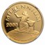 2000 Liberia 1 oz Gold $100 Millennium PF-68 NGC