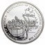 2000 Liberia Silver $20 Mayflower Compact Proof